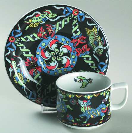 Evolution Flat Cup & Saucer Set