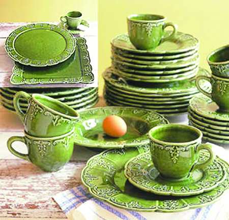 Green Fleur by Bordallo Pinheiro