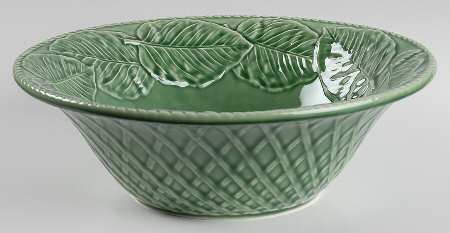 Leaf Service Green 10" Round Serving Bowl