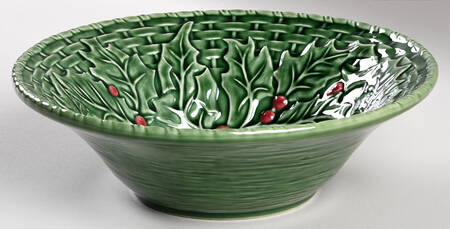 Holly (Christmas Holly) 10" Round Serving Bowl