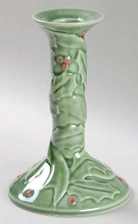 Holly (Christmas Holly) 6" Candlestick