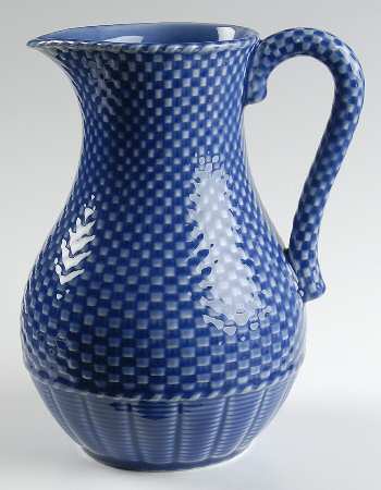 Basketweave Blue 52 Oz Pitcher