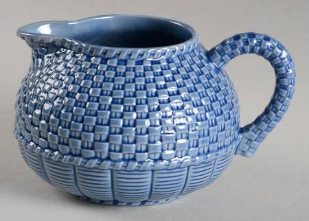 Basketweave Blue Creamer