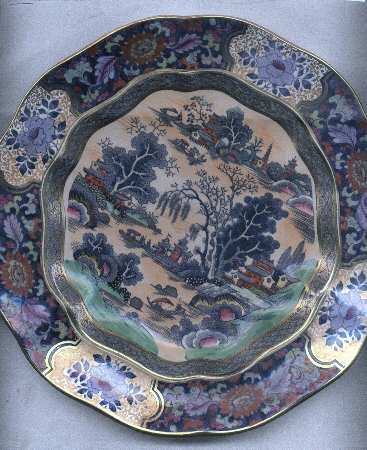 Ming (Multicolored, Floral Inset Rim) by Tiffany