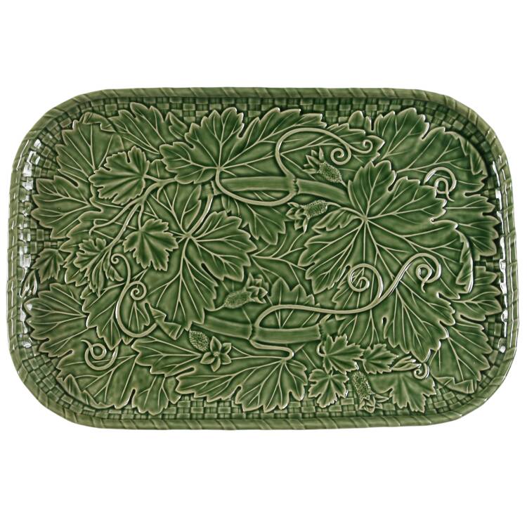 Vine Green 18" Rectangular Tray