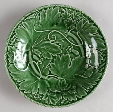 Vine Green Rim Soup Bowl