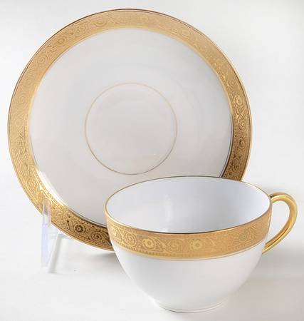 BER295 Flat Demitasse Cup & Saucer Set