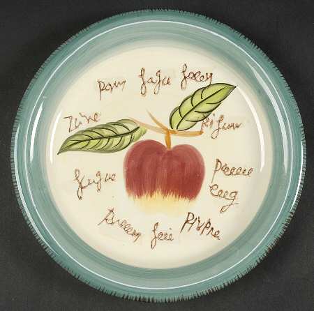 Fruit Writing by Baum Brothers