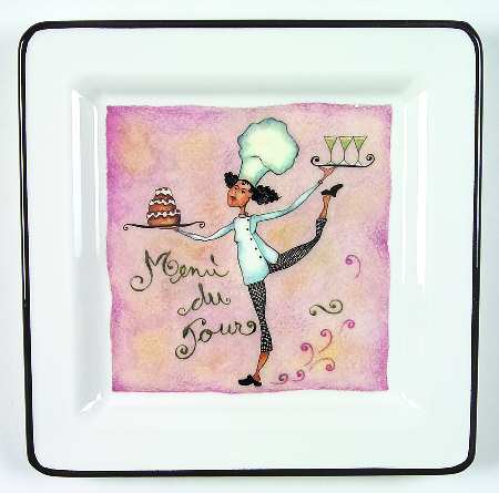 Female Chefs Dinner Plate