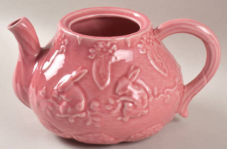 Rabbit Pink Teapot No Lid