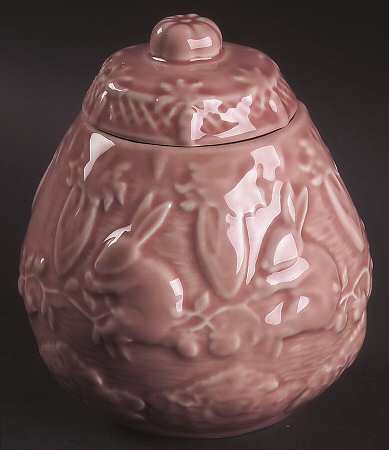 Rabbit Pink Sugar Bowl & Lid