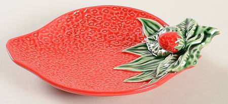 Strawberry Service Strawberry Shaped Plate