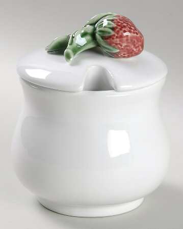 Strawberry Service Jam/Jelly & Lid