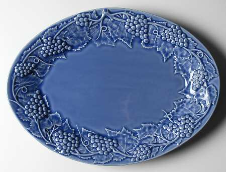 Grape Blue 15" Oval Serving Platter