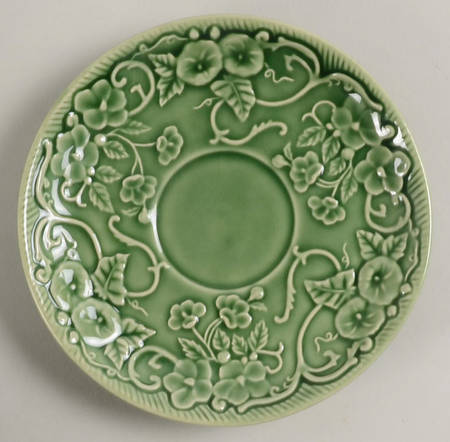 Flowers Green Saucer