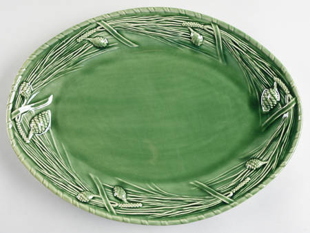Pine Green 15" Oval Serving Platter