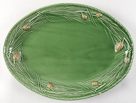 Pine Green 15" Oval Serving Platter