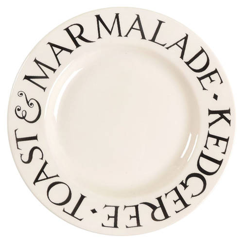 Black Toast & Marmalade Salad Plate
