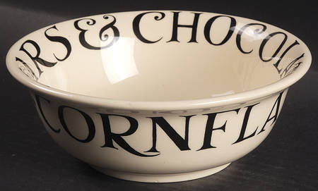 Black Toast & Marmalade Coupe Cereal Bowl