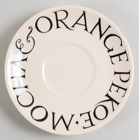 Black Toast & Marmalade Saucer for Jumbo Cup