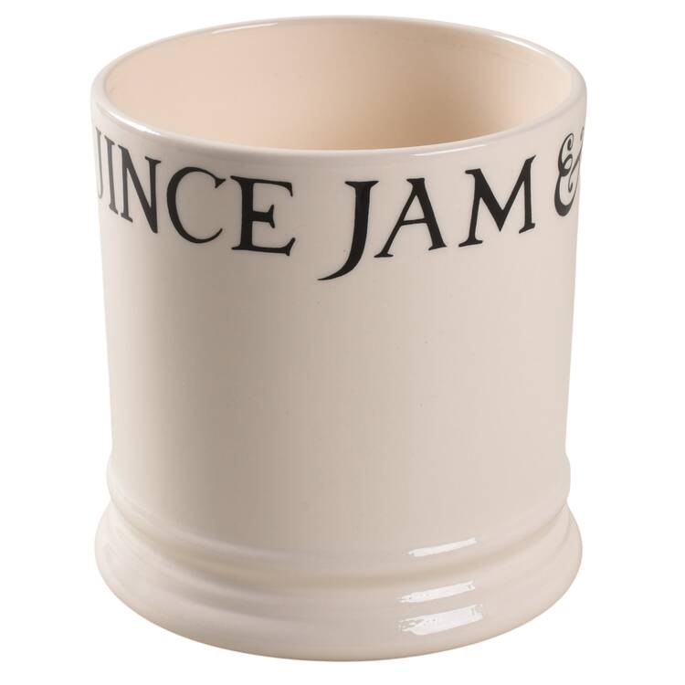 Black Toast & Marmalade Storage Jar No Lid