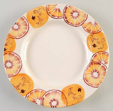 Black Toast & Marmalade Dinner Plate