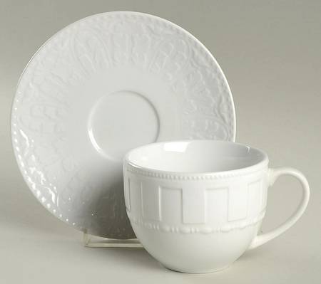 Architectural Flat Cup & Saucer Set