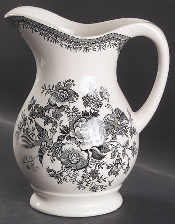 Asiatic Pheasants Black 64 Oz Pitcher