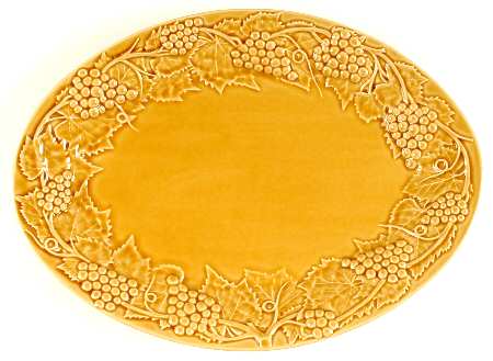 Grape Amber 15" Oval Serving Platter
