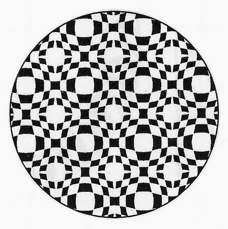 Black & White Saucer for Flat Demitasse Cup