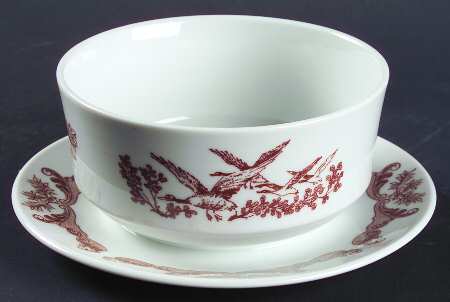 BOH163 Gravy Boat with Attached Underplate