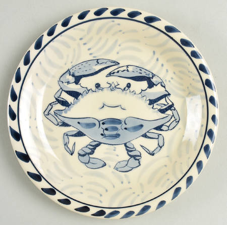 Blue Crab Bread & Butter Plate
