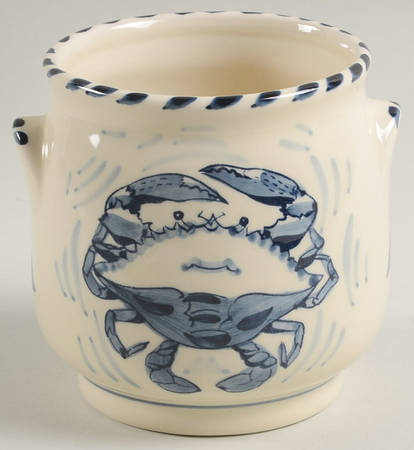Blue Crab Sugar Bowl No Lid