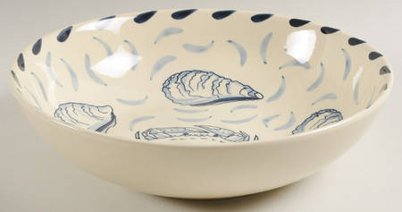 Blue Crab 12" Round Serving Bowl