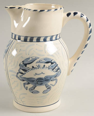 Blue Crab 48 Oz Pitcher