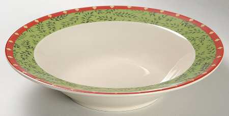 Christmas Jubilee Rim Soup Bowl