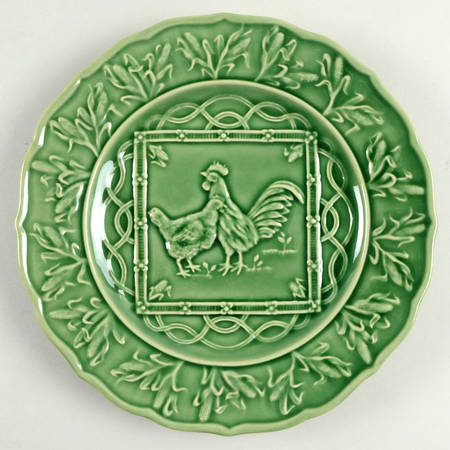 Hen & Rooster Accent Luncheon Plate