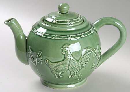 Hen & Rooster Teapot & Lid
