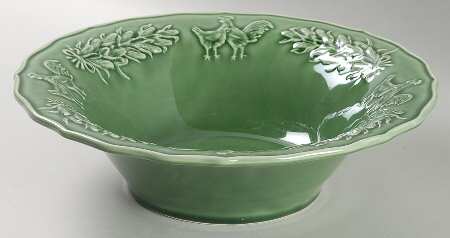 Hen & Rooster 10" Round Vegetable Bowl