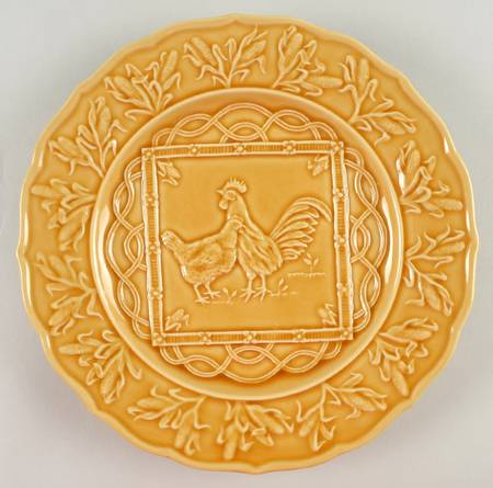 Hen & Rooster Accent Luncheon Plate