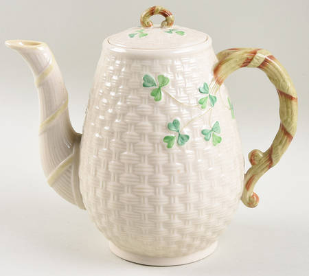 Shamrock (Older Black Backstamps) Coffee Pot & Lid