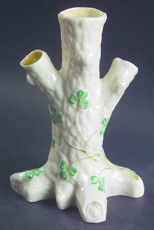 Shamrock (Older Black Backstamps) 3 Branch Tree Trunk Vase