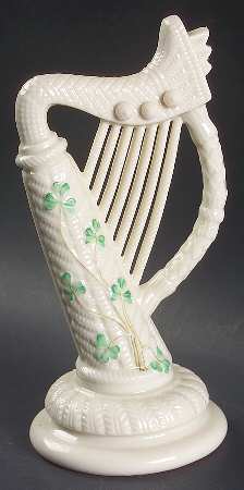 Shamrock (Older Black Backstamps) 7" Harp