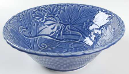 Vine Blue 10" Round Serving Bowl