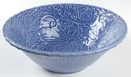 Vine Blue 11" Large Salad Serving Bowl