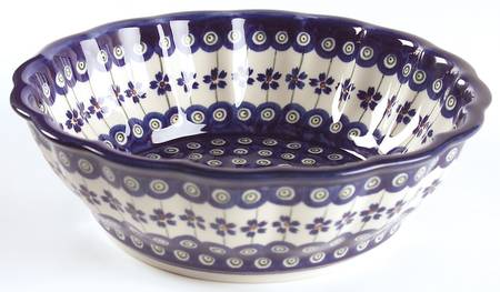 Flowering Peacock 9" Round Baker