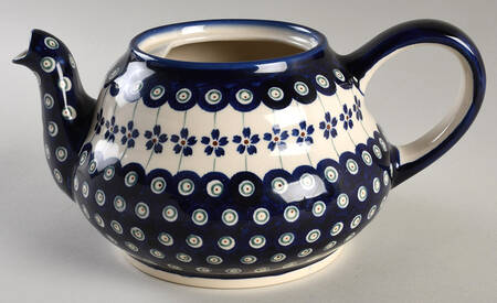 Flowering Peacock Teapot No Lid