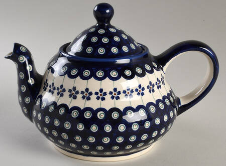 Flowering Peacock Teapot & Lid