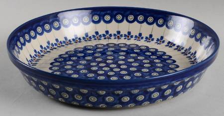 Flowering Peacock 9" Pie Baking Plate