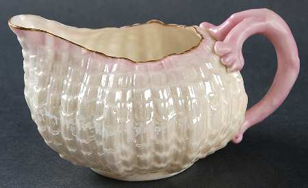 Tridacna Pink (Gold Trim) by Belleek Pottery (Ireland)